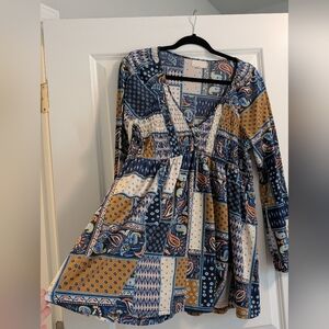 Anthropologie- Melloday Baby Doll Mini Dress Or Tunic